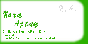 nora ajtay business card