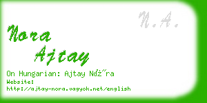 nora ajtay business card